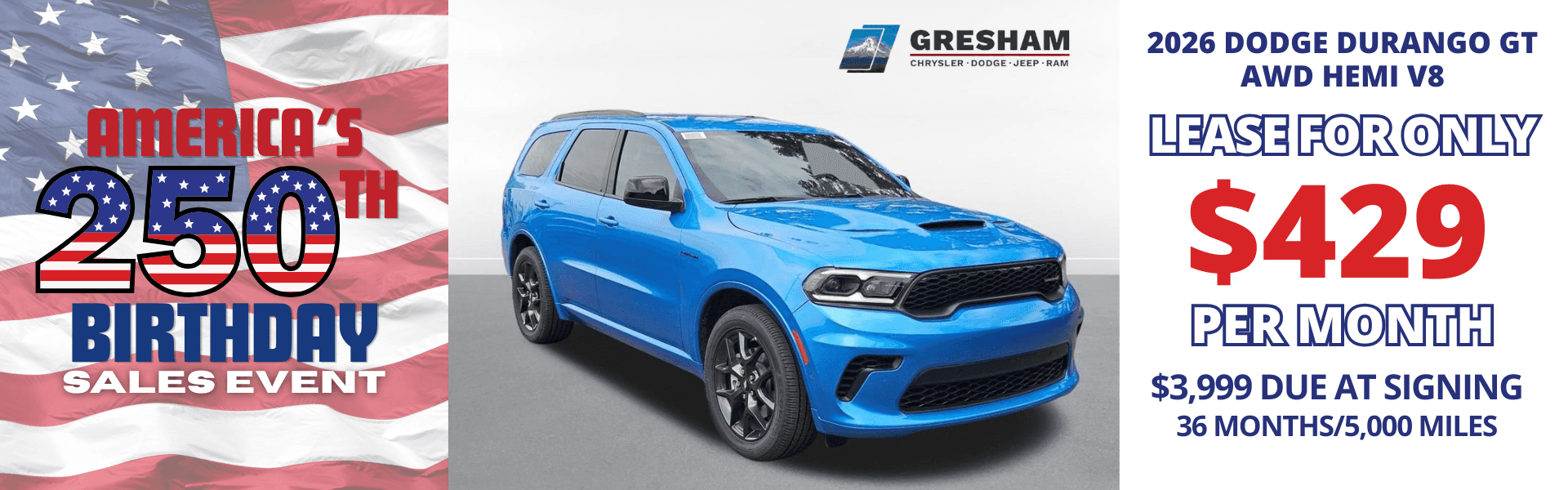 2026 Dodge Durango GT Offer