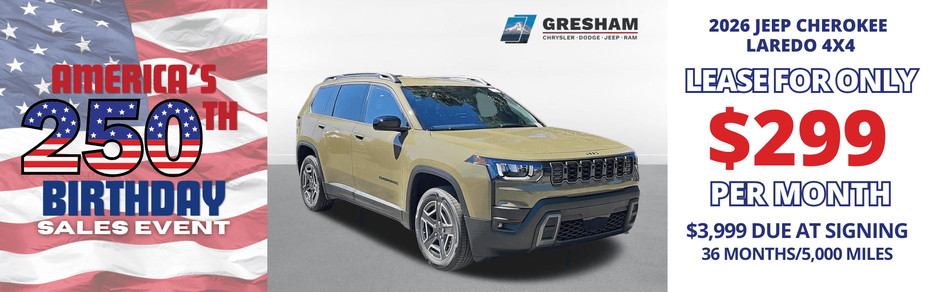 2026 Jeep Cherokee Laredo Offer