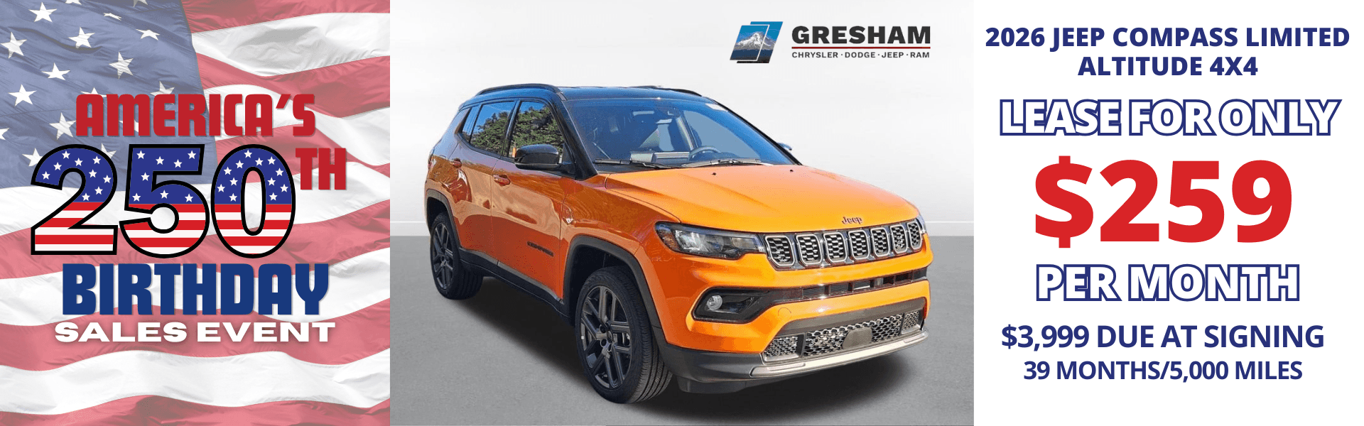 2026 Jeep Compass Limited Offer