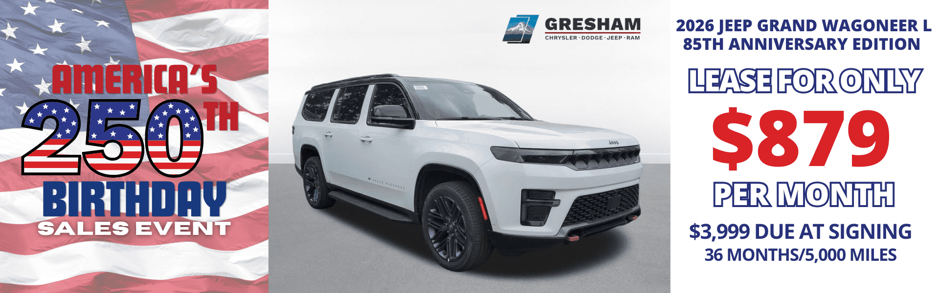 2026 JEep Grand Wagoneer L Offer