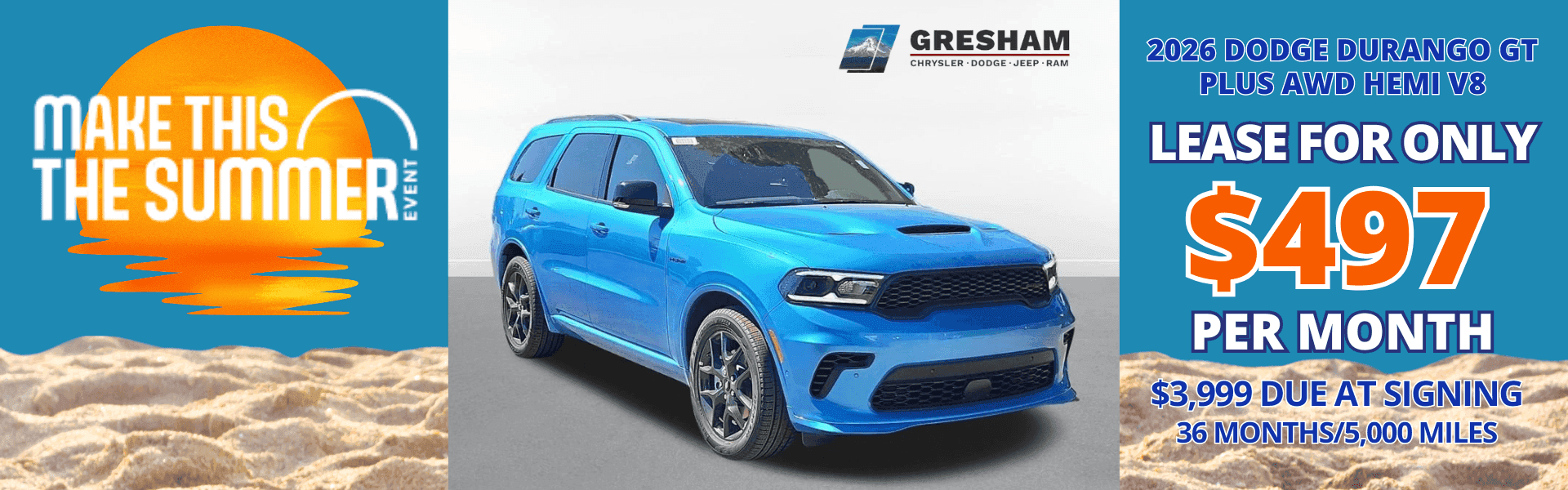2026 Dodge Durango GT Plus Offer