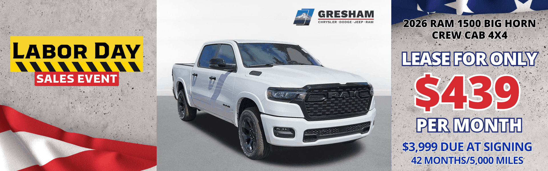 2026 Ram 1500 Big Horn Offer