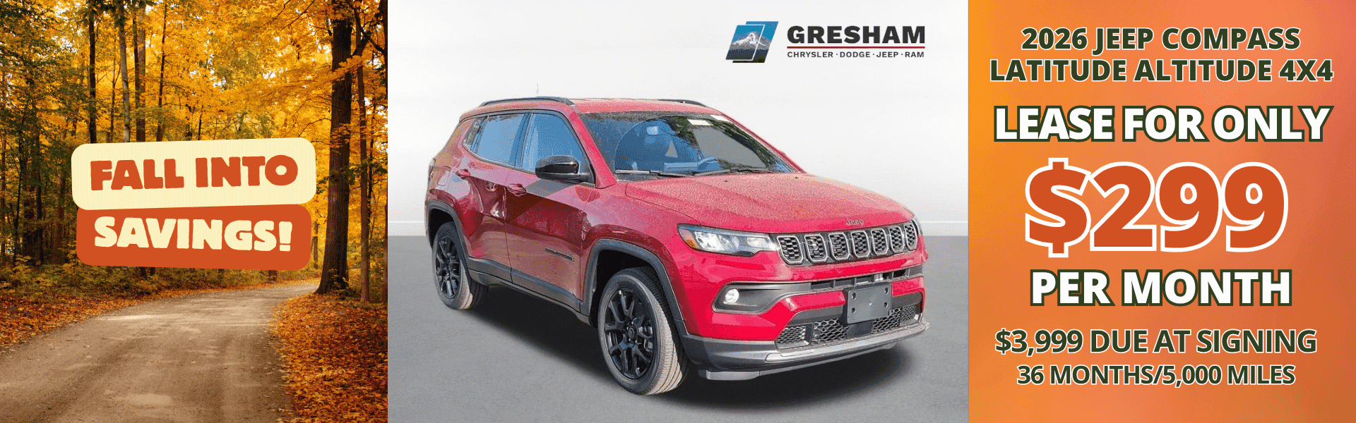 2026 Jeep Compass Latitude Offer