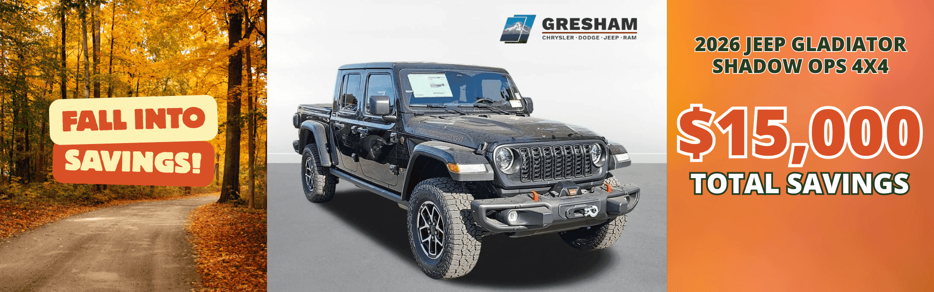 2026 Jeep Gladiator Shadow Ops Offer