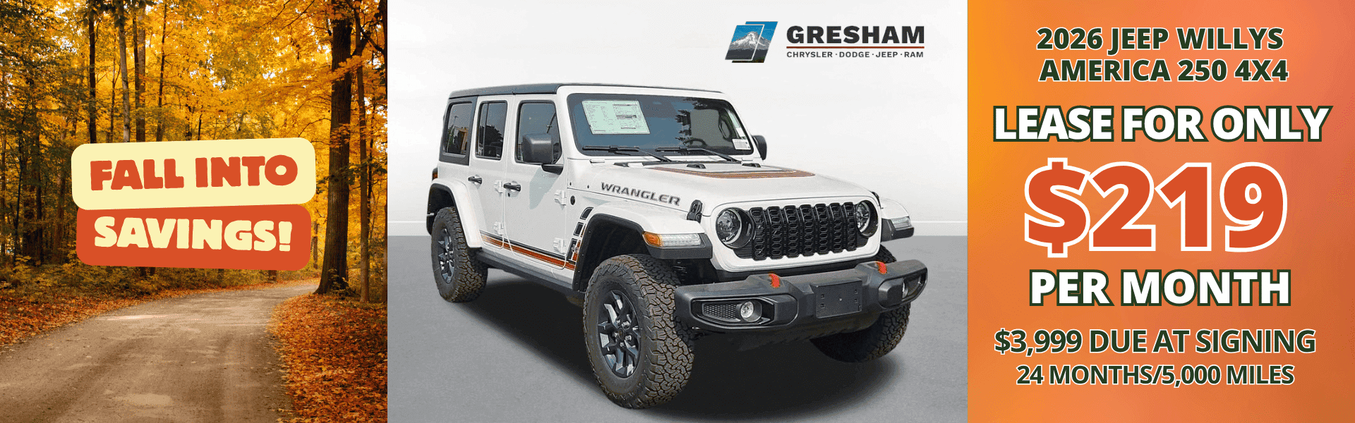 2026 Jeep Willys America 250 Offer