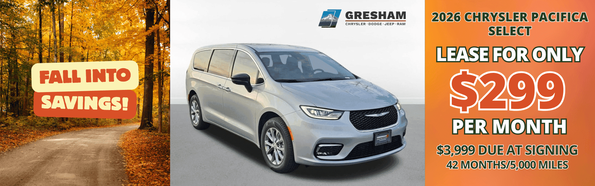 2026 Chrysler Pacifica Select offer