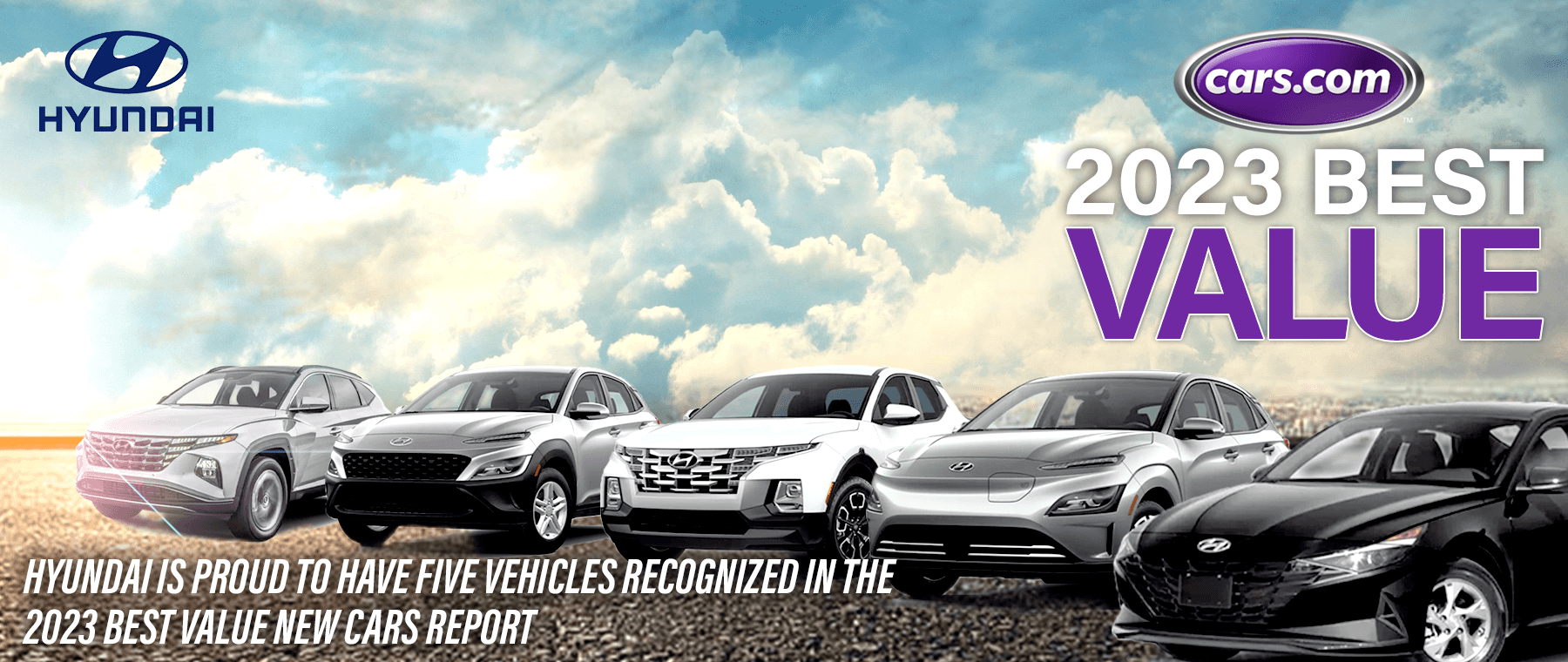Hyundai Lands Five Vehicles on 2023 Best Value New Cars by