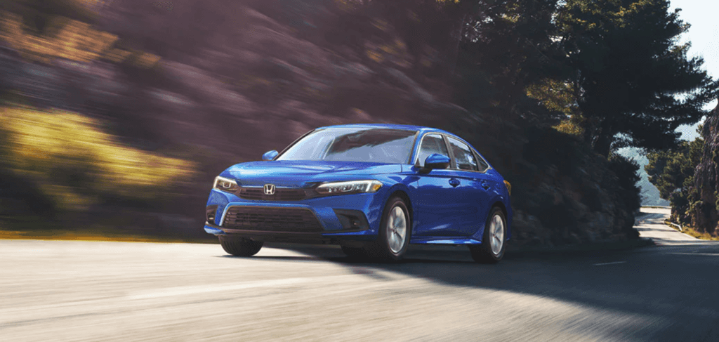 2022 Honda Civic LX in Aegean Blue Metallic