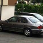 Hyundai Sonata Parked in a Driveway