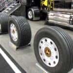 New Tires sitting in a service center