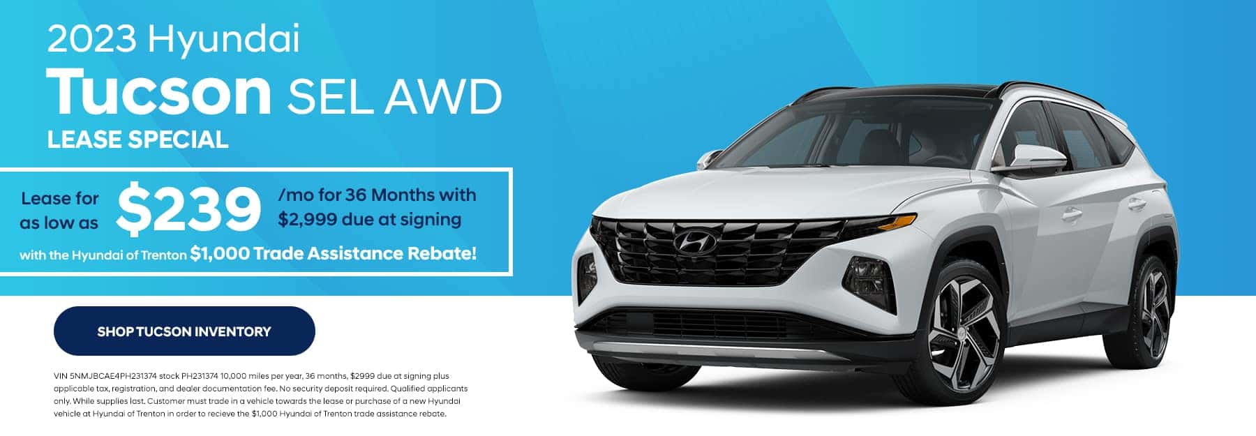 2023 Hyundai Tucson SEL AWD Lease Special