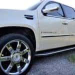 Pre-owned vehicle being traded in for a new one.
