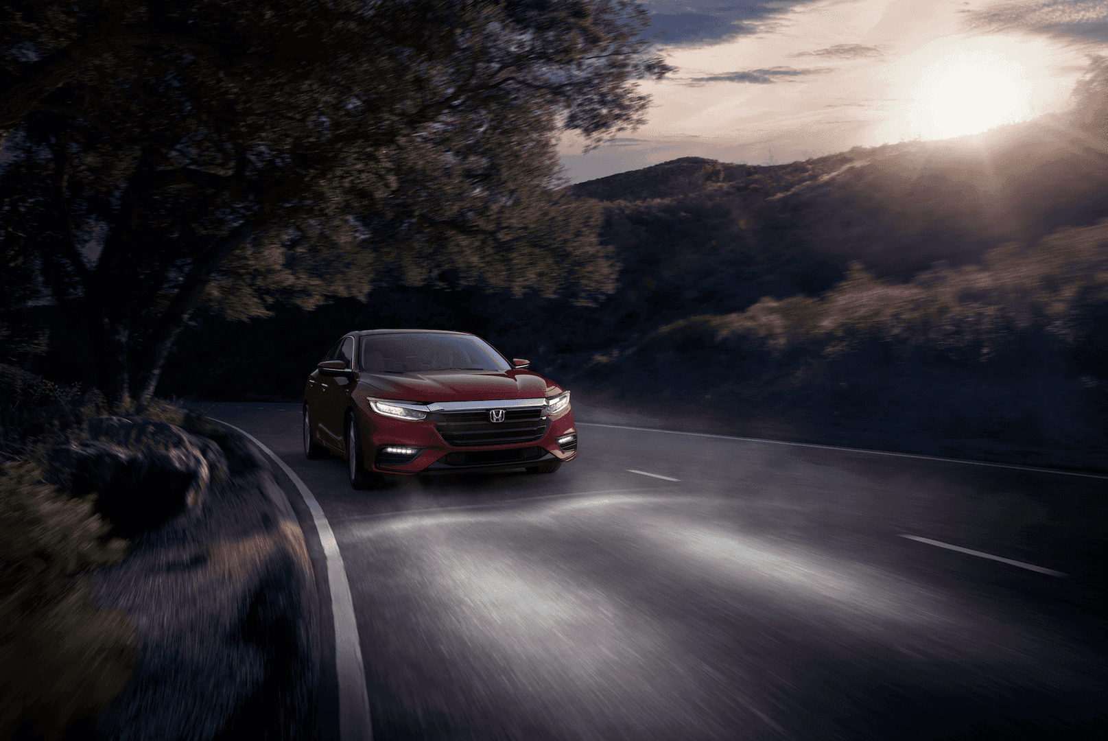 Driving the Honda Insight at Night