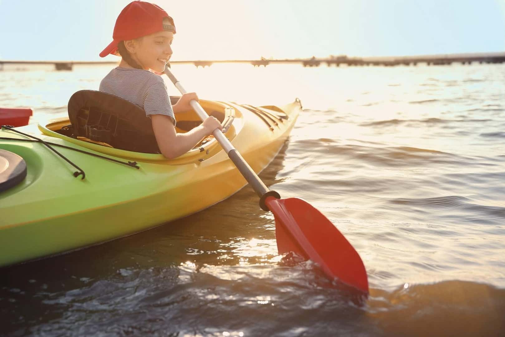Kayaking on the River