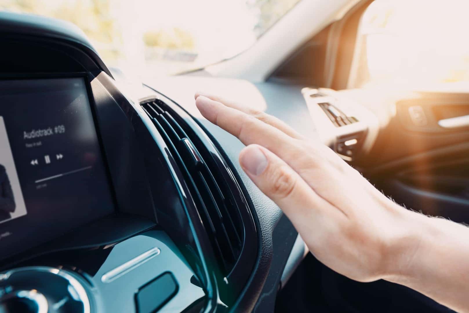 Checking Vent Temperature With Hand