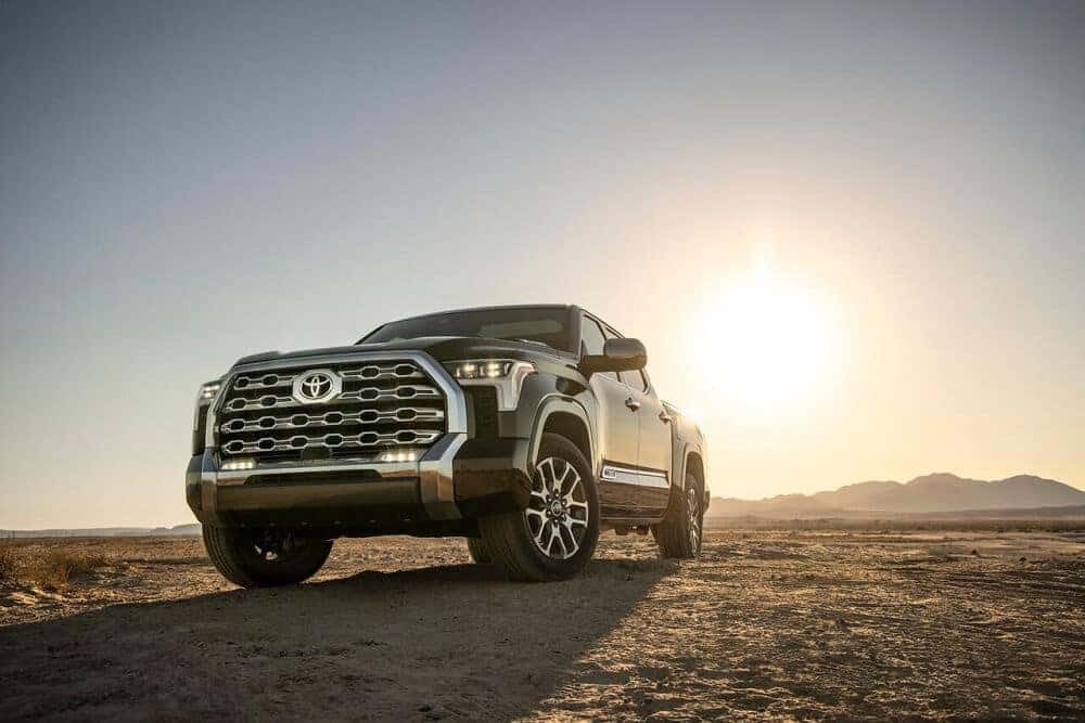 Front of a 2022 Toyota Tundra