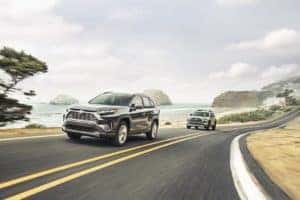 Toyota RAV4 on road