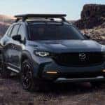 Mazda CX50 sky gray open mountains