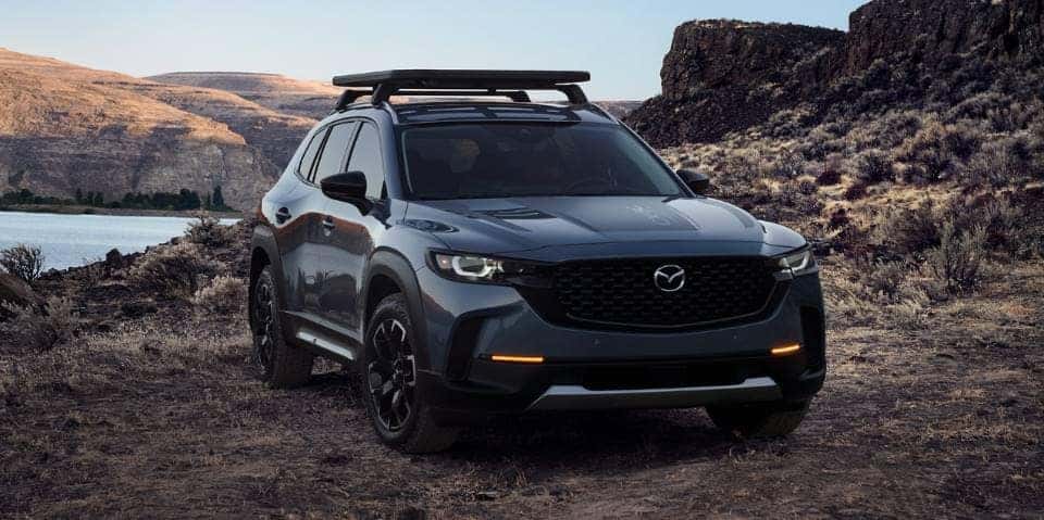 Mazda CX50 sky gray open mountains