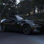 Black Mazda Miata Sports Car Outside