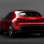 Red Mazda 3 Hatchback