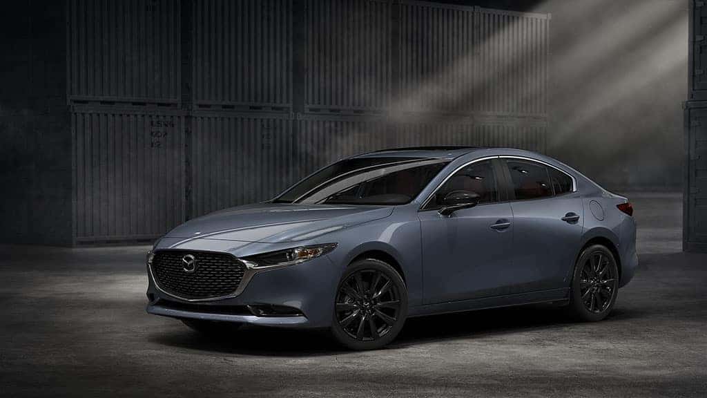 Blue Mazda3 Sedan