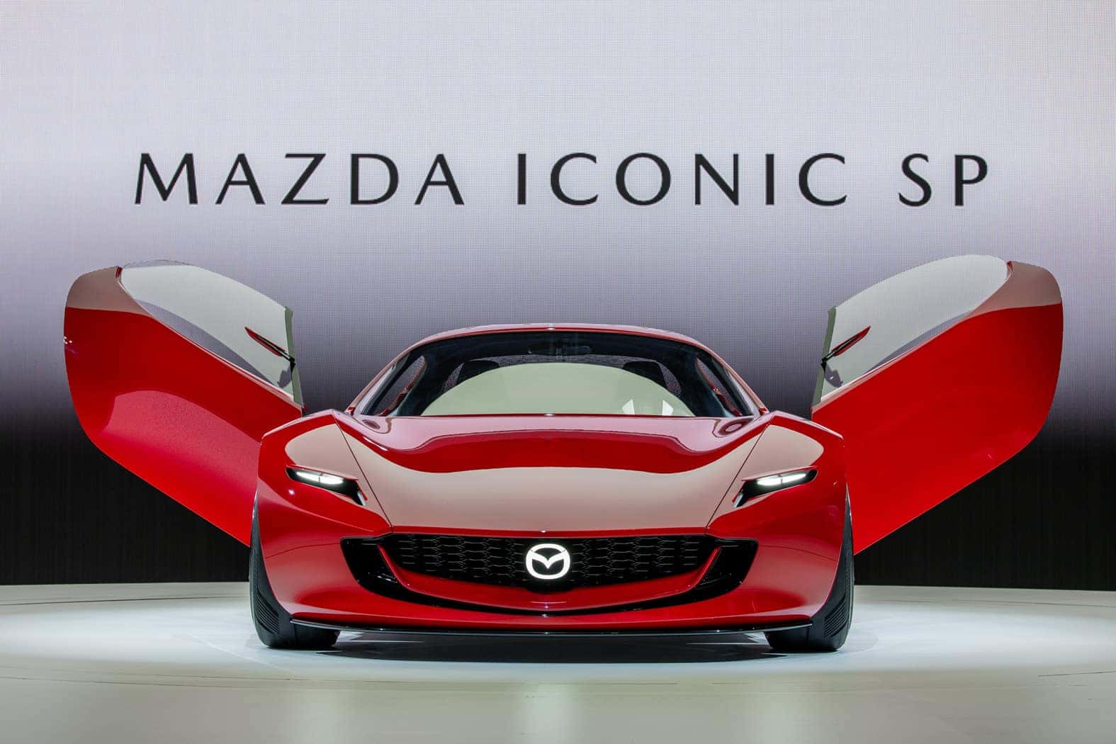 Red Mazda Iconic SP Sports Car