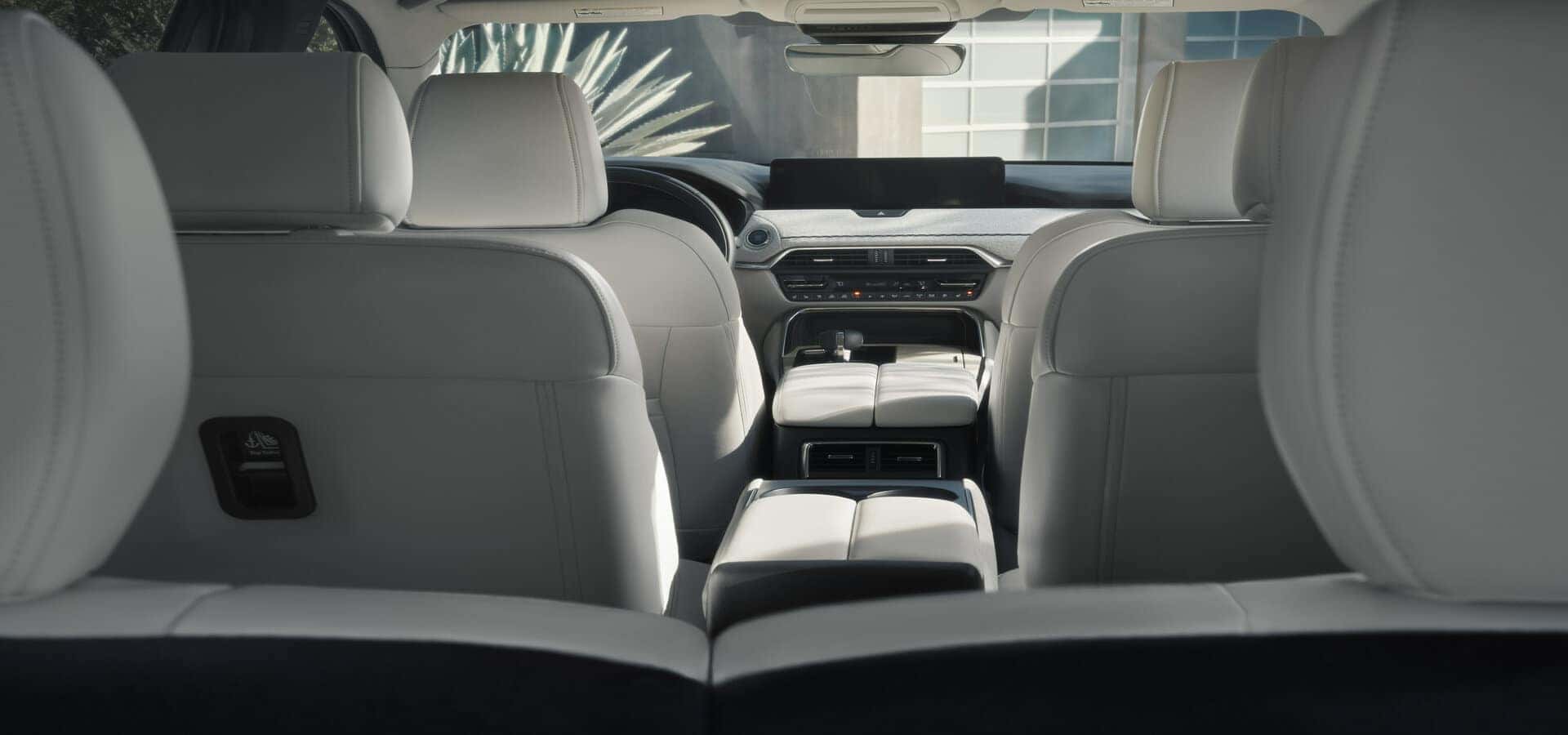 White Mazda SUV Interior