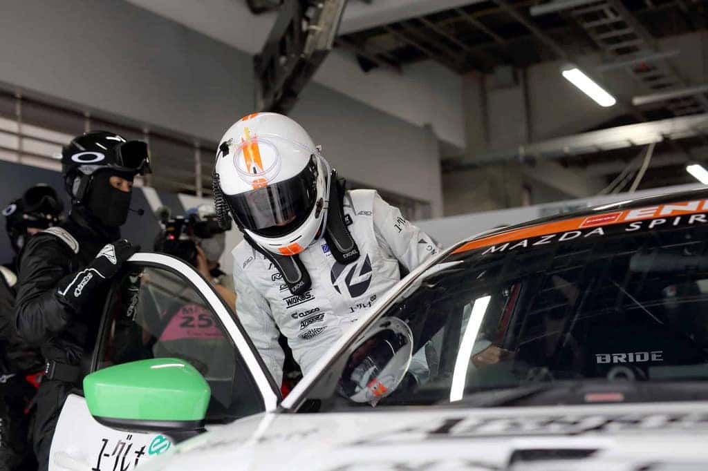 Mazda Spirit Racing Sports Car White People