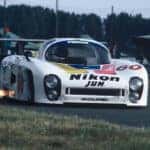 White Mazda 717C Sports Car Race Track