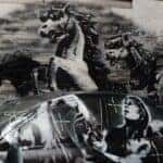 Black and White Graffiti Banksy Art Mazda Door