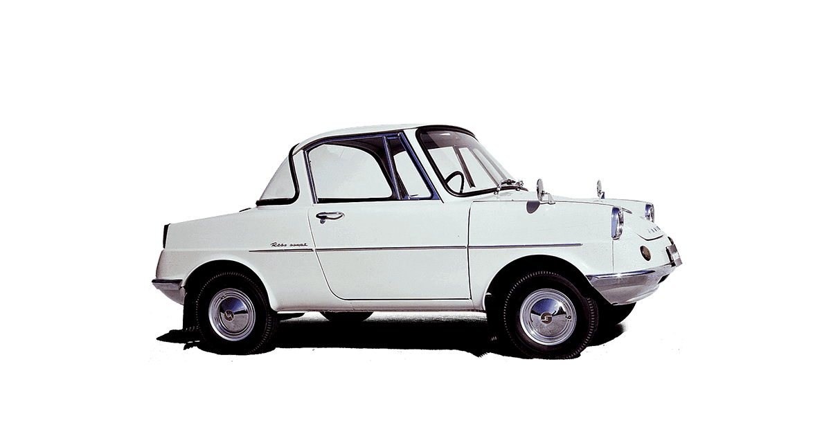 White Mazda R360 Sports Car
