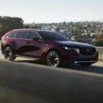 Maroon Mazda CX90 SUV