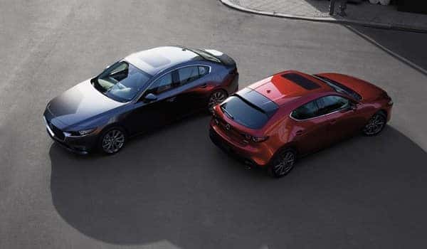 Red/Silver Mazda3 Hatchabck & Sedan
