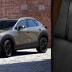 Brown Mazda CX-30 SUV Red Brick Brown Leather Suede Seats