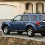 Blue Mazda Tribute SUV Stone