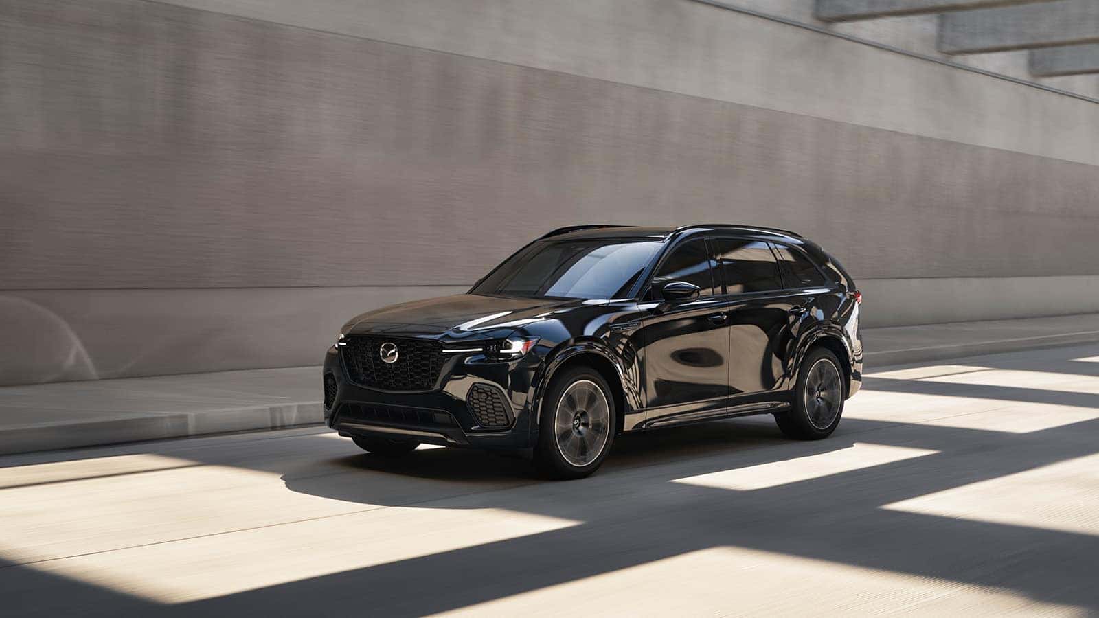 Black Mazda CX70 SUV