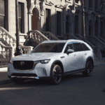 2024 CX-90 in silver on the street