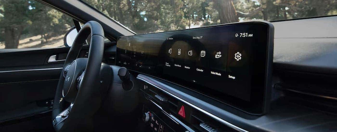 Infotainment and digital gauge cluster on a 2025 Kia K5