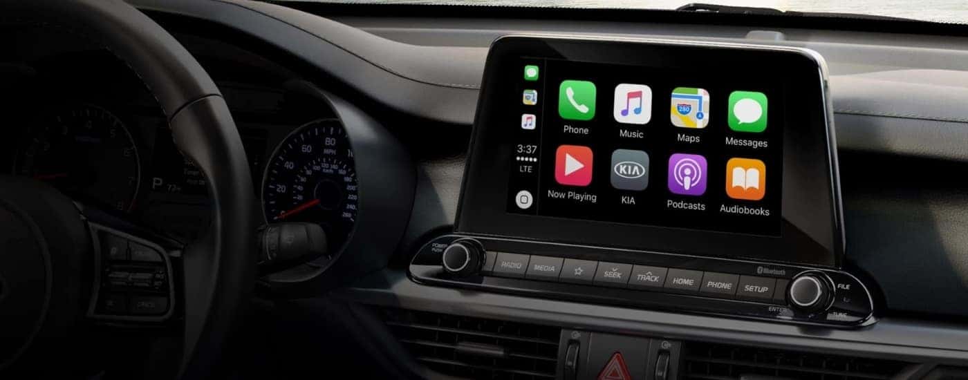 Infotainment display on a 2020 Kia Forte.