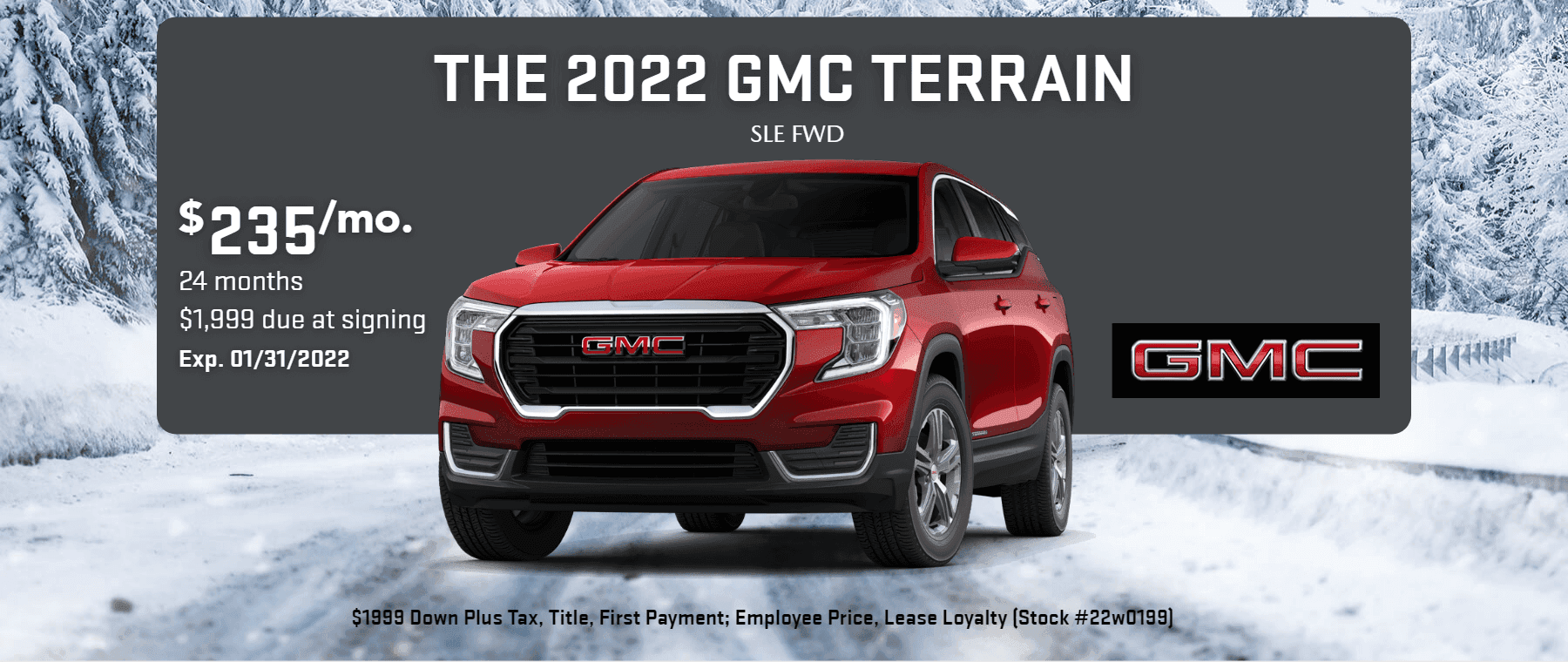 The 2022 GMC Terrain Lease at LaFontaine St Clair