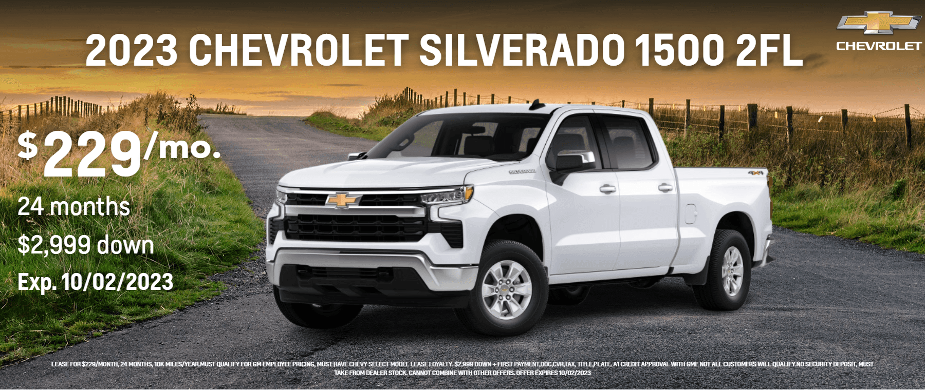 2023 Chevy Silverado 1500 2FL Banner