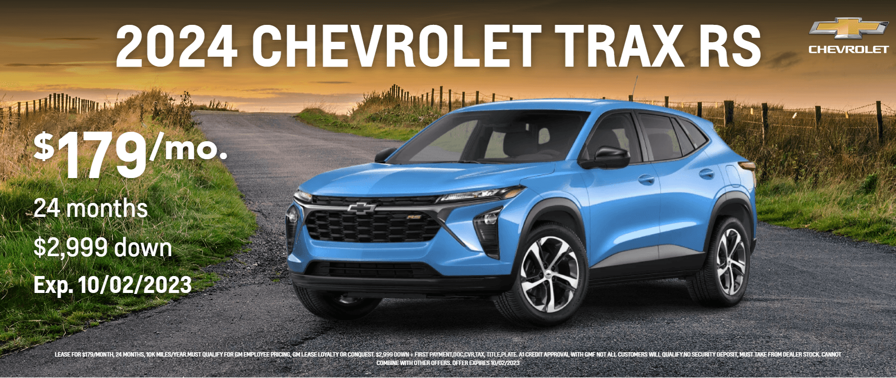 2024 Chevy Trax RS Banner