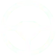 white steering wheel icon