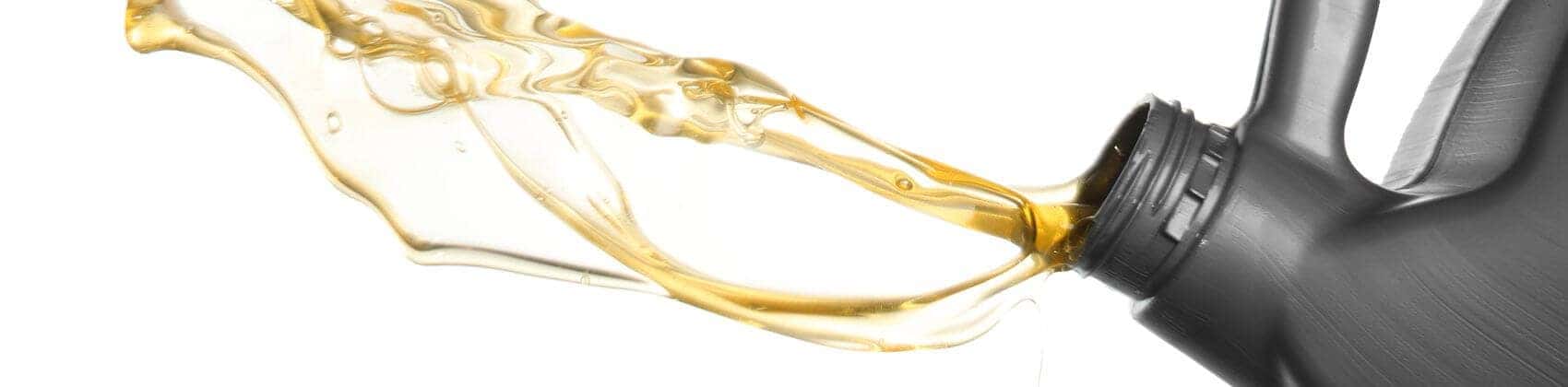 Splash of fresh motor oil