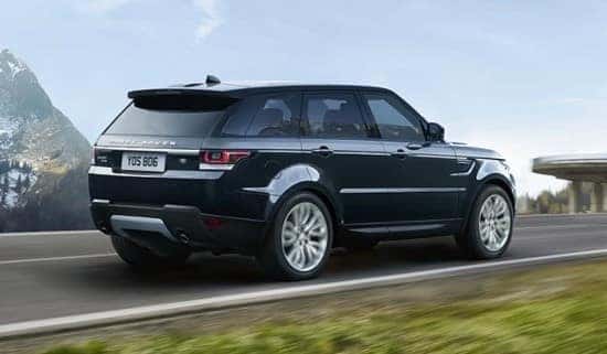 Range Rover Sport on mountain pass