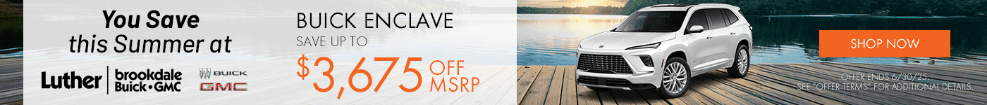 Buick Enclave Save up to $3,675 off MSRP