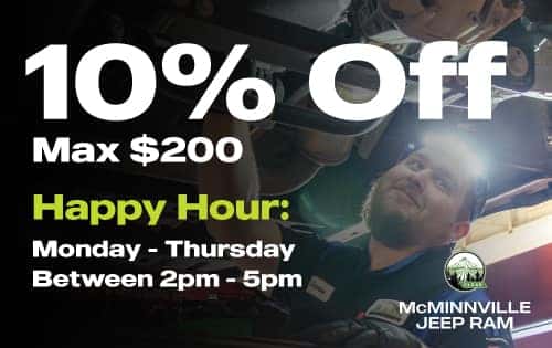 Service Happy Hour at McMinnville Jeep Ram