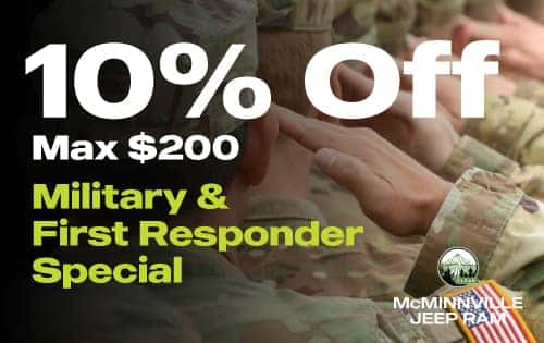 McMinnville Jeep Ram Military and First Responders Special