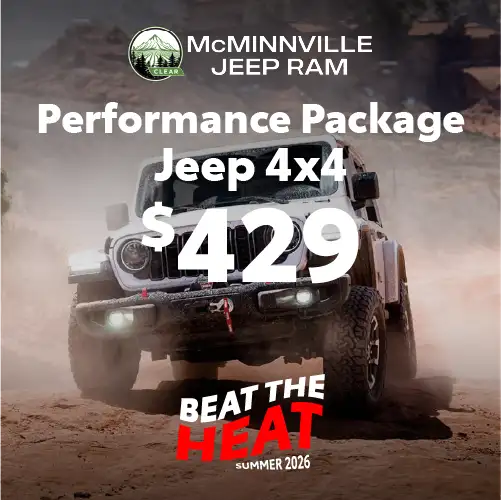 $429 Jeep Performance Package at McMinnville Jeep Ram